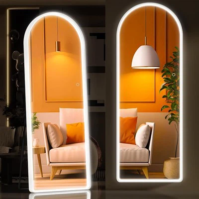 Miroir arc avec lumière LED