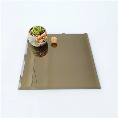 Miroir de couleur marron