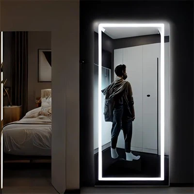 Miroir pleine longueur avec éclairage LED