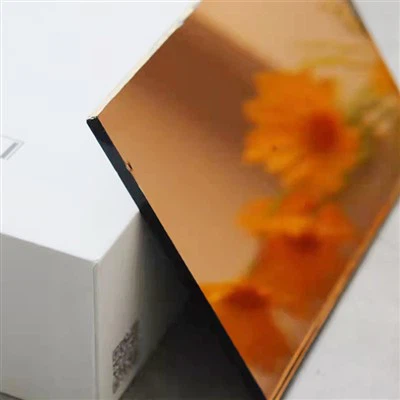 Miroir teinté orange
